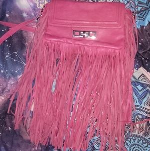 Pink fringe Madden Girl Purse